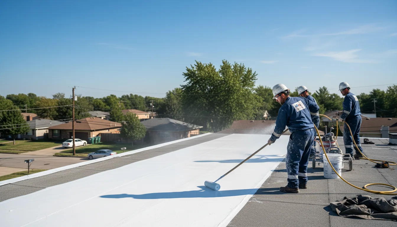 Commercial roof coating in Bent, NM near me